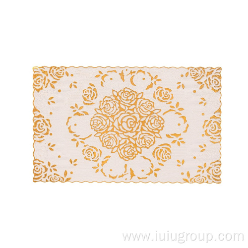 New Design Pattern Rectangle Lace Placemats